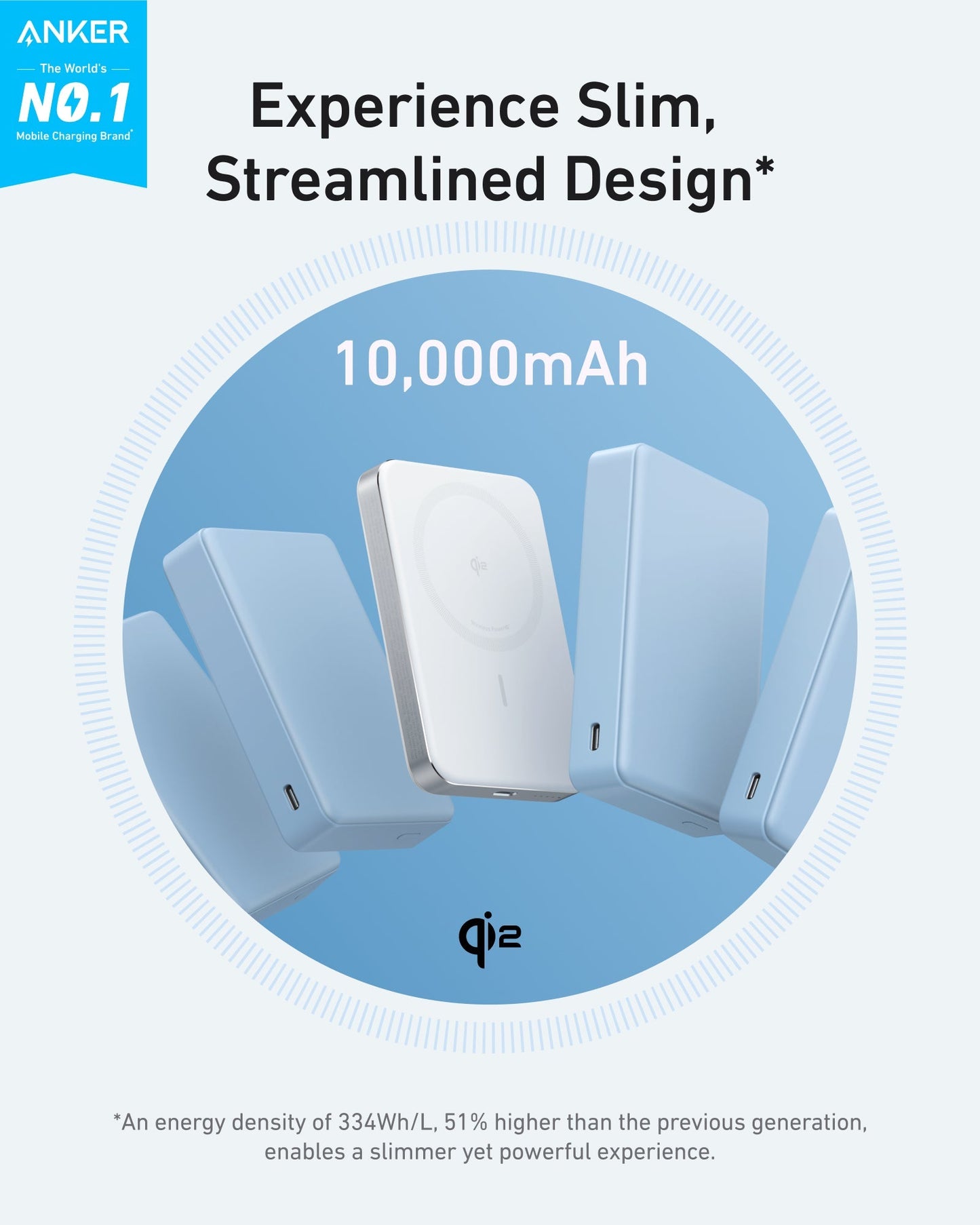 Anker MagGo A1664 超薄磁吸行動電源 10000mAh Qi2 30W(黑/白/綠/粉 Wh標示/MagSafe/溫度監控/輕薄)