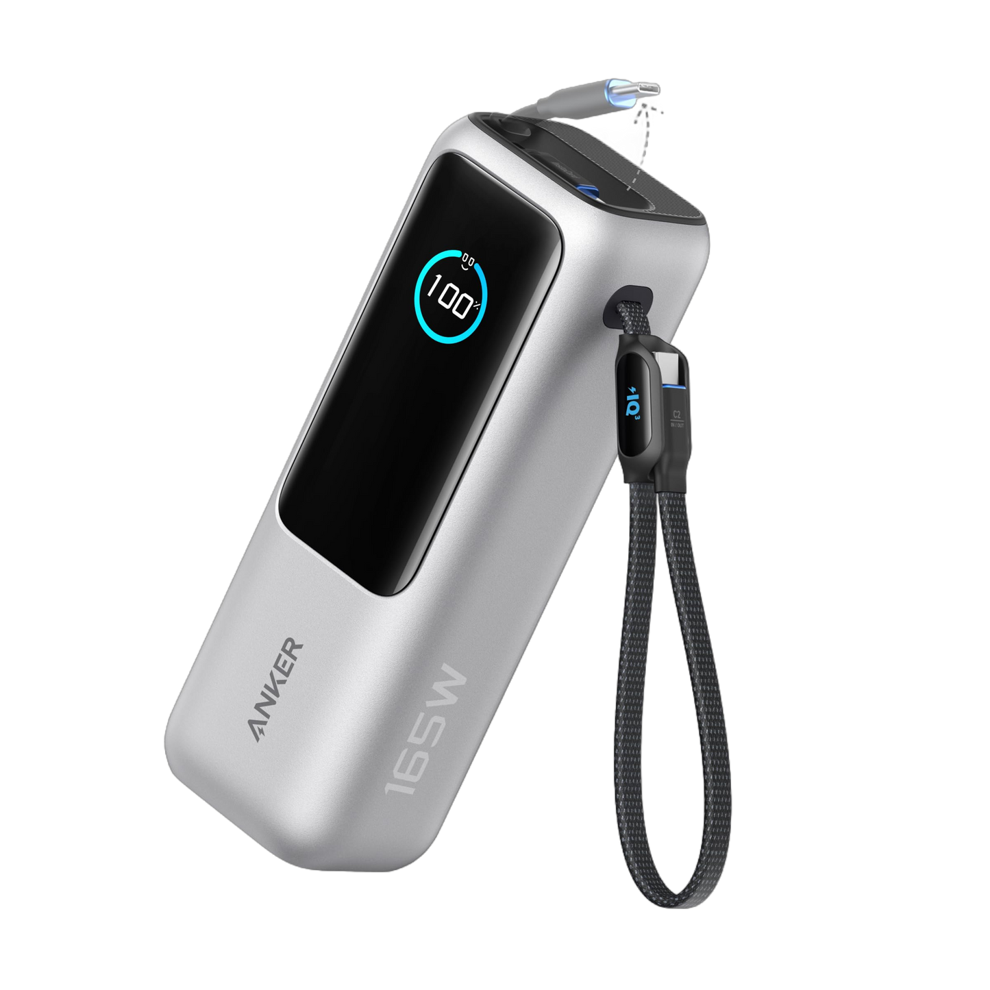 Anker 筆記型電腦行動電源（25K，165W，內建和伸縮電纜）